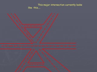 This major intersection currently looks like  this.... 