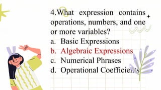 Operational Expression mathEMATICS 8 quiz bee QUESTIONS, 3 ROUNDS.pptx