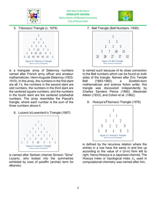 Number Triangles (Triangular Arrays of Numbers): Pascal's Triangle ...