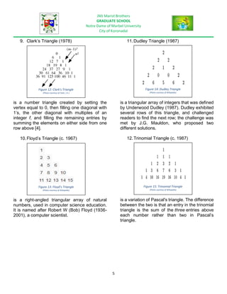 Number Triangles (Triangular Arrays of Numbers): Pascal's Triangle ...