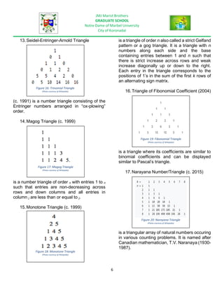 Number Triangles (Triangular Arrays of Numbers): Pascal's Triangle ...