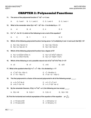 Math Review Part 2 Pdf