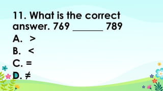 MATHEMATICS REVIEWER GRADE THREE POWERPOINT | PPTX