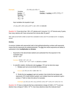 Comprehensive Math Review Comprehensive Math Review for General Chemistry I Students | PDF