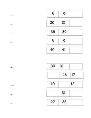 8 9 
20 21 
38 39 
8 9 
40 41 
30 31 
16 17 
10 12 
31 
27 28 
 