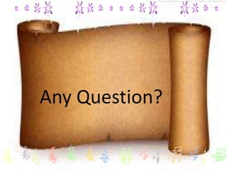 Any Question?

 