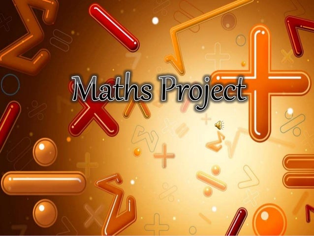 maths project front page