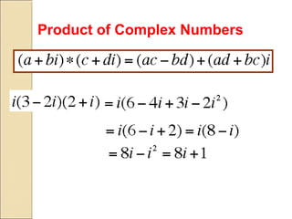 Product of Complex Numbers
 