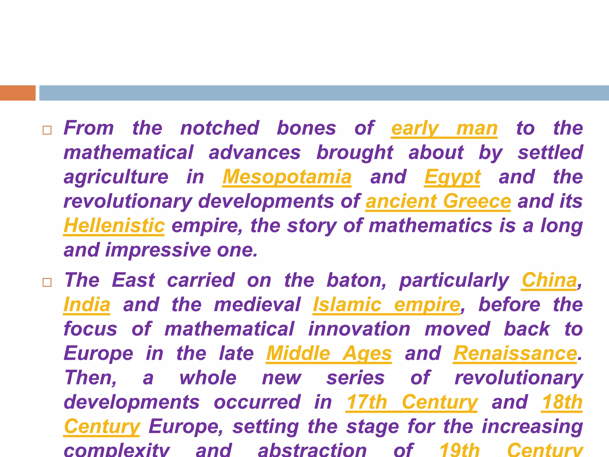 History of Maths | PPTX