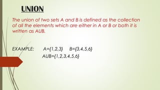 operations on sets | PPT