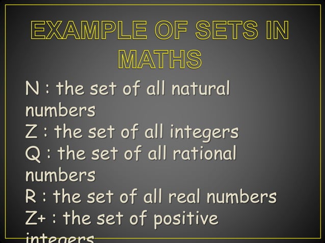 Sets PowerPoint Presentation | PPTX