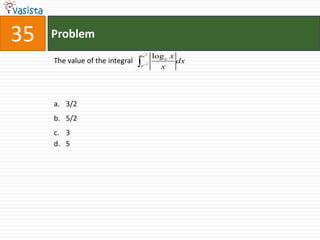 Problem35The value of the integral 3/25/235