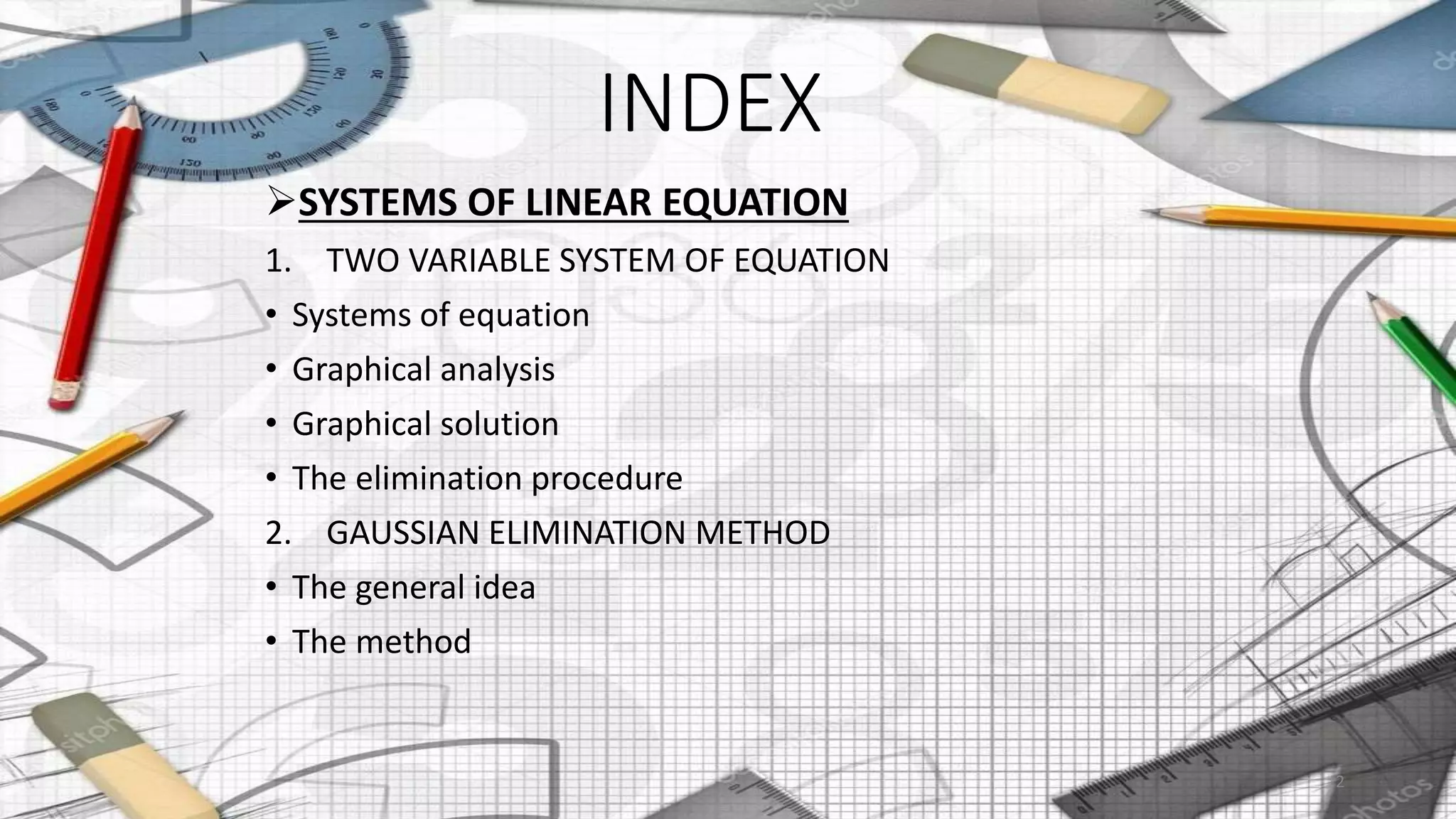 Systems of Linear Algebra | PPTX