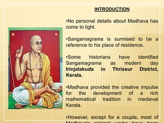 Madhava of Sangamagrama PPT