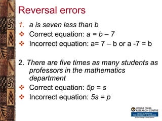 Reversible Error Defined Maths.ppt