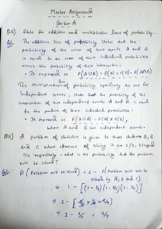 Engineering mathematics with probability and statistics