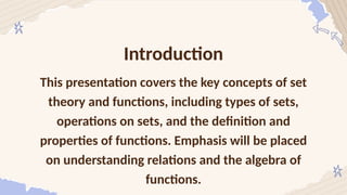 MATHS ppt Set Theory and Function B.Tech Cse AIML | PPTX