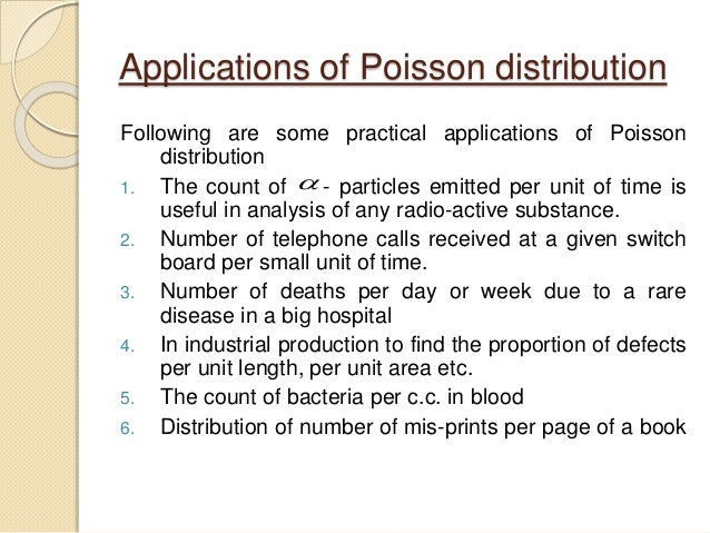 Application Of Poisson Probability Distribution Research Topics