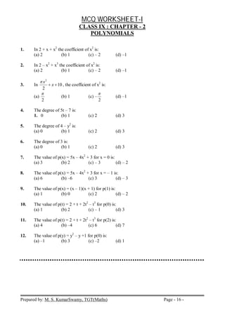 maths class ix question bank
