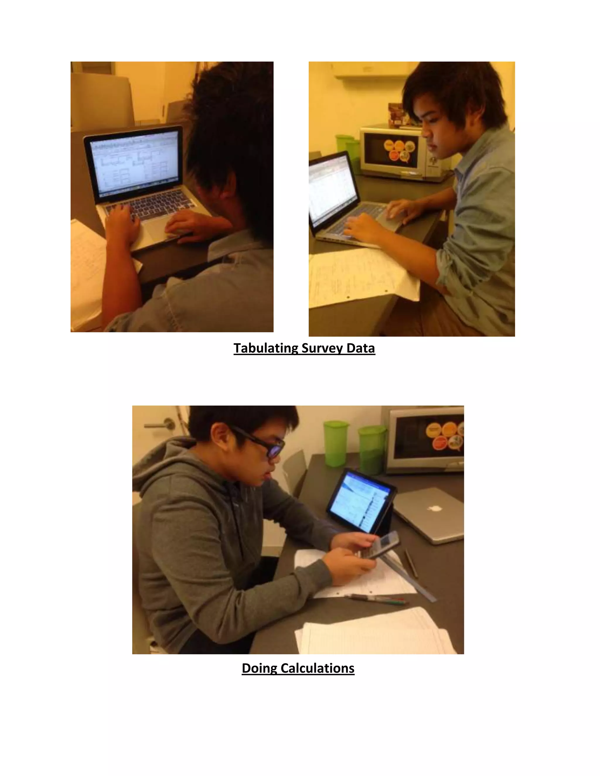 Tabulating Survey Data

Doing Calculations

 