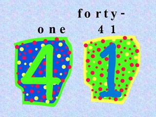 forty-one 41
