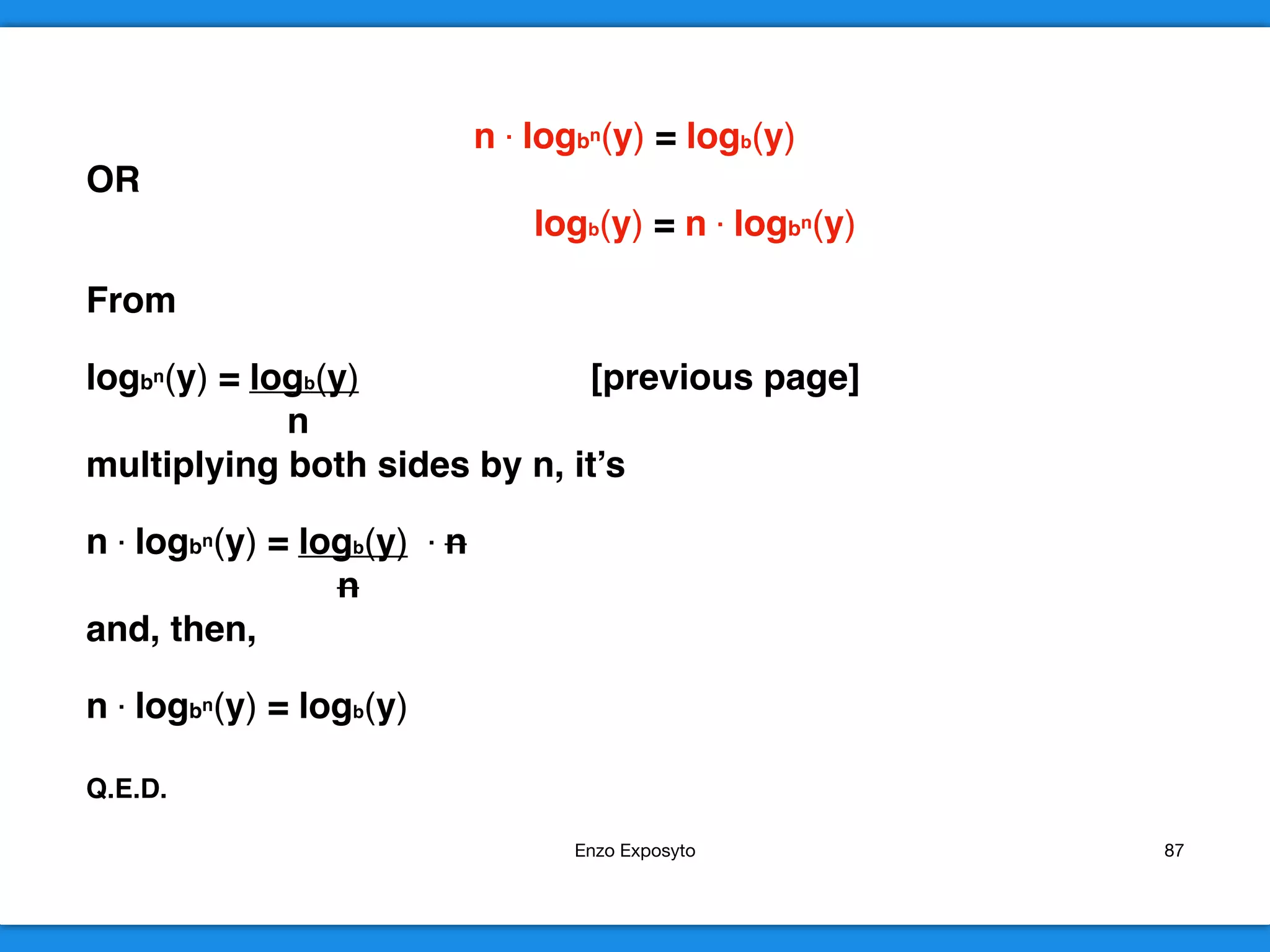 MATHS SYMBOLS - #8 - LOGARITHMS, CHANGE of BASE - PROOFS | PPT