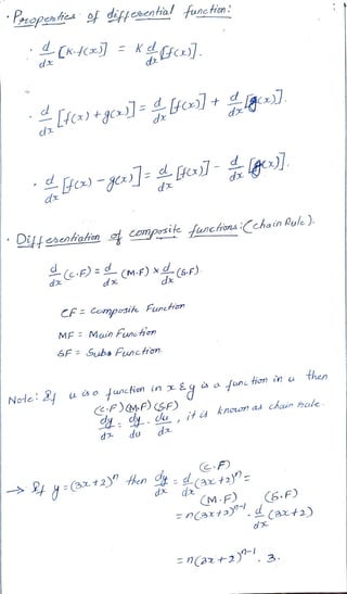 REMEDIAL MATHAMETICS PHARM D 1ST YEAR FORMULA'S | PDF