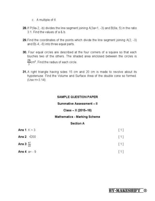 Maths 2016 paper with solution | PDF