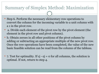 MATHS302 SIMPLEX METHOD.pptx and operation research 2 | PPTX