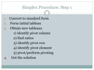 MATHS302 SIMPLEX METHOD.pptx and operation research 2 | PPTX