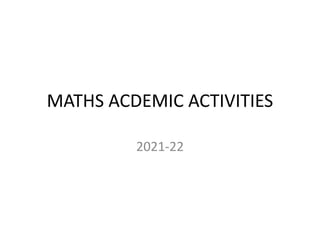 Math Acdemic Script Maths acdemic activities november 2021 | PPTX