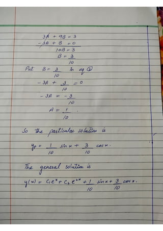 undetermined coefficients method or technique | PDF