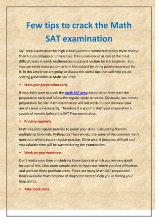 Scareist Math Questions Math sat prep | PDF