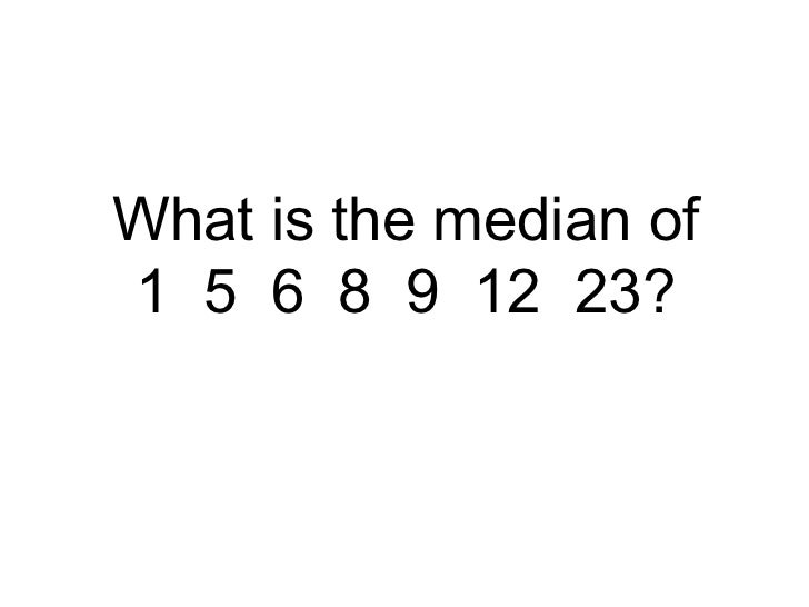 Maths averages and ranges