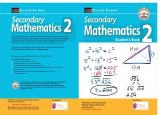Form Two Mathematics Textbook Simplified | PDF