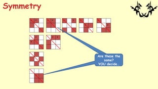 1 2 1 3 1
6
2
4
2 3
1
5
1 2
Are these the
same?
YOU decide…
5
Symmetry
 