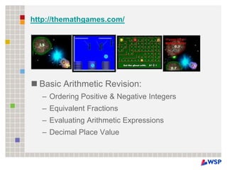 Math & Science Computer Games | PPTX