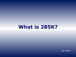 What is 285K? Back to Board 