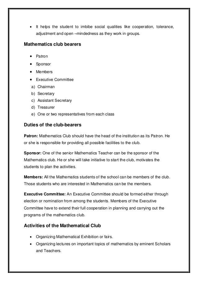 Maths Club Assignment 1 Pdf