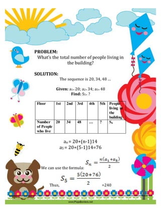 Arithmetic Sequence Real Life Problems | DOCX