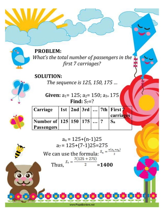 Arithmetic Sequence Real Life Problems