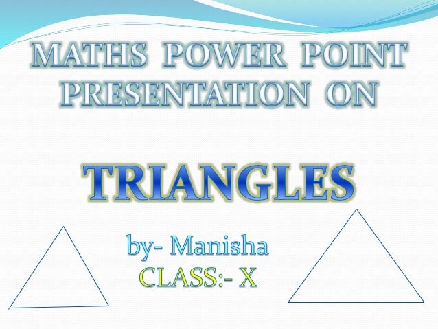ppt on triangles for class x