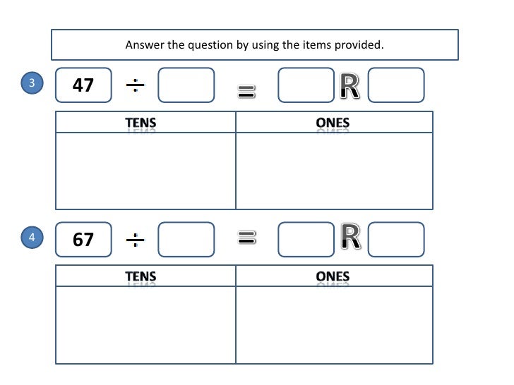 maths division with regrouping in tens and ones worksheet