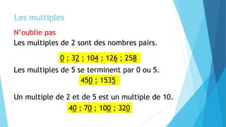 Les multiples | PPTX