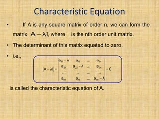 Maths-->>Eigenvalues and eigenvectors | PPTX