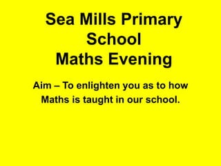 Evening Math Maths Evening | PPTX