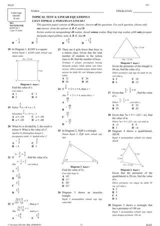 Maths f2 topical test 4 (dwi) | DOC