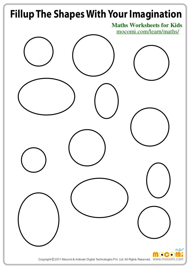 imagining shapes maths worksheets for kids mocomicom