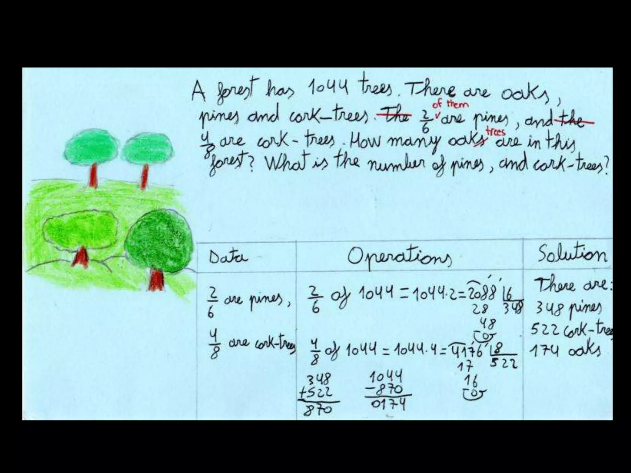 MATHS PROBLEMS IN THE FOREST