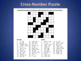 Cross-Number Puzzle
 